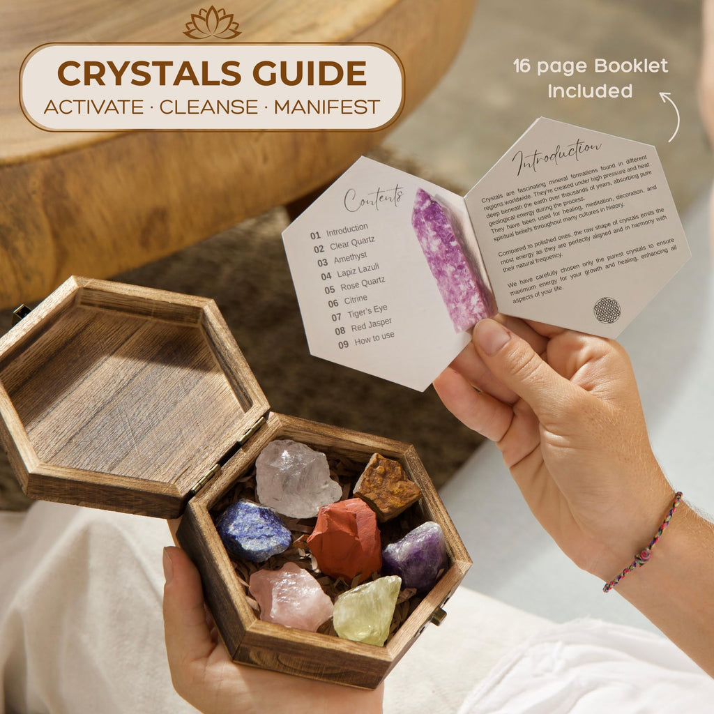 7 Chakra Crystals Healing Set - Mindful Comfort and Intention for the Treatment Journey
