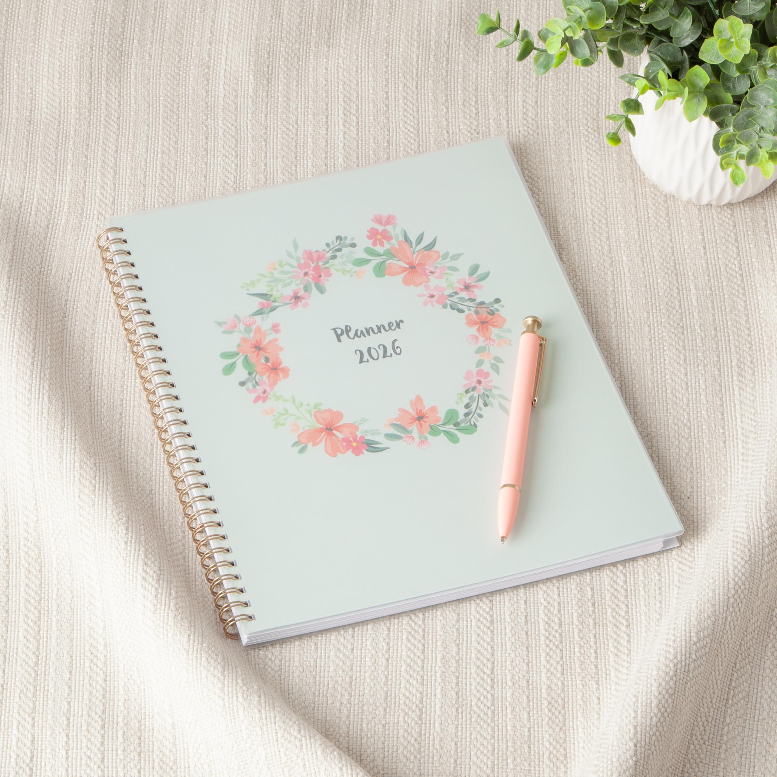 2026 Weekly & Monthly Planner - Organize Your Treatment Journey and Beyond (Light Blue with Flowers)