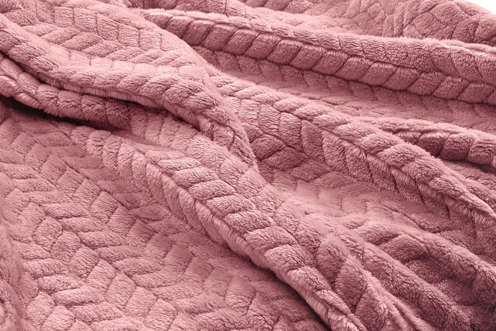 Travel Blanket and Pillow - Portable Comfort for Treatment Appointments - (Light Pink, 68"x42")