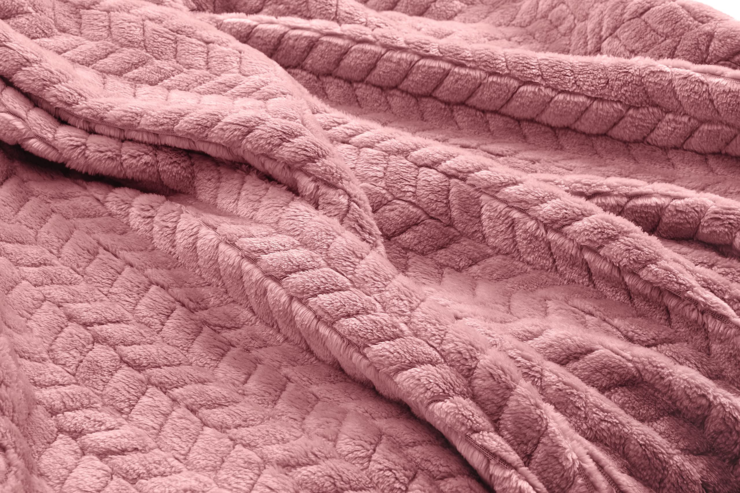 Travel Blanket and Pillow - Portable Comfort for Treatment Appointments - (Light Pink, 68"x42")
